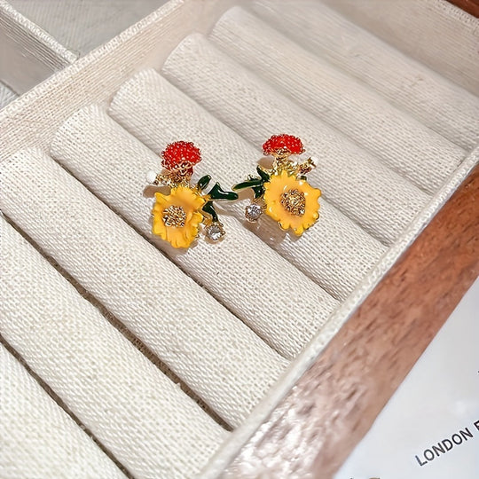 Chunky Enamel Hoop Earrings