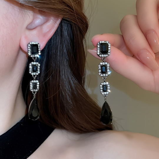 Luxurious Bling Pendant Earrings