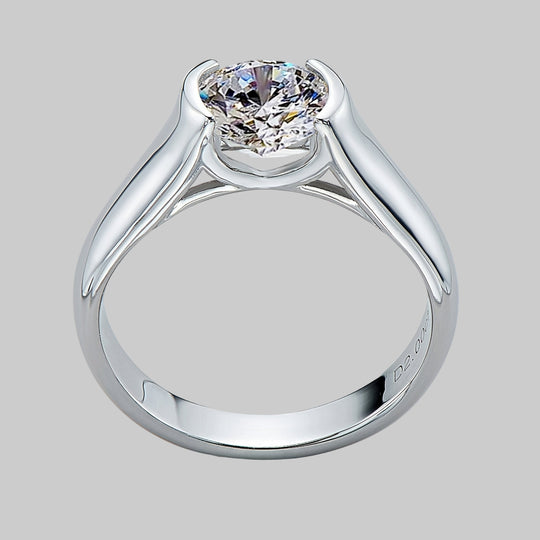 Classic Elegant Moissanite Engagement Ring