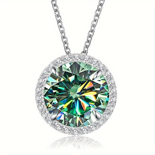 Moissanite Drop Pendant Necklace