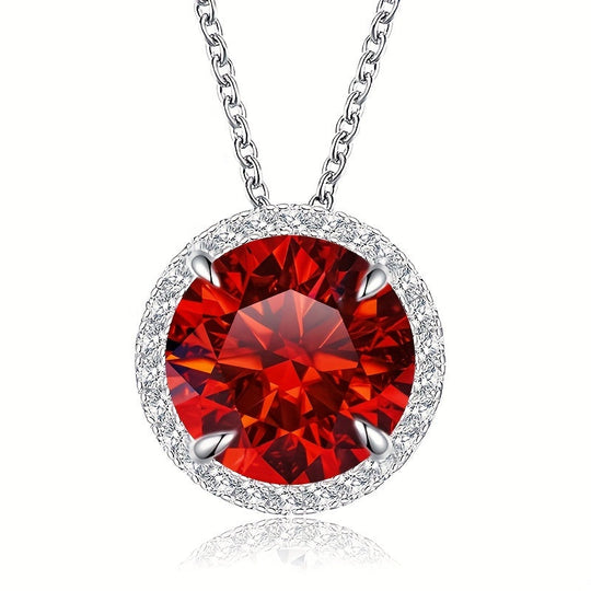 Moissanite Drop Pendant Necklace