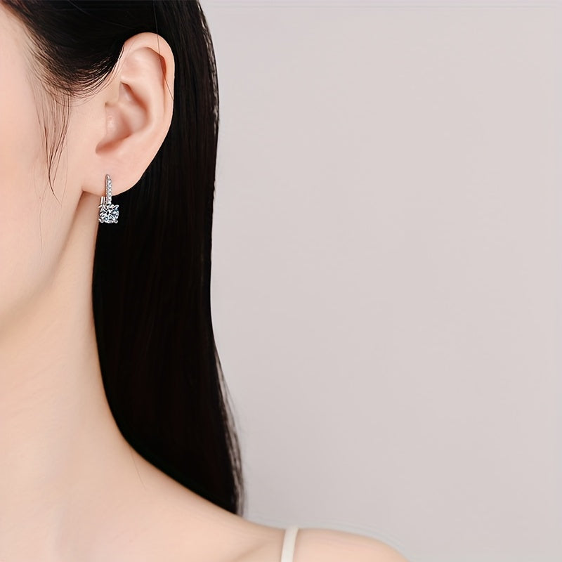 Colorful Moissanite Drop Earrings