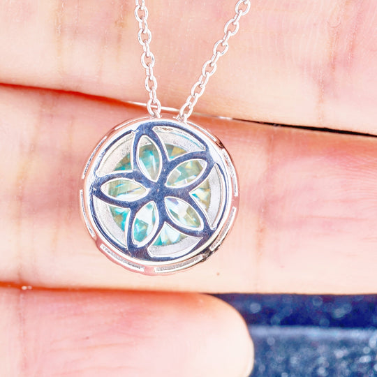 Moissanite Drop Pendant Necklace