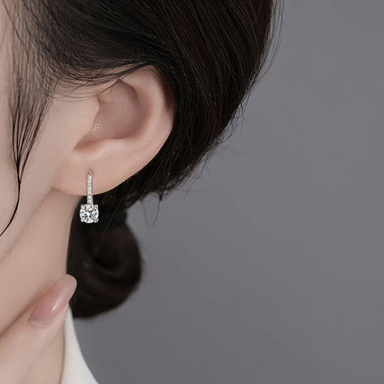 Colorful Moissanite Drop Earrings